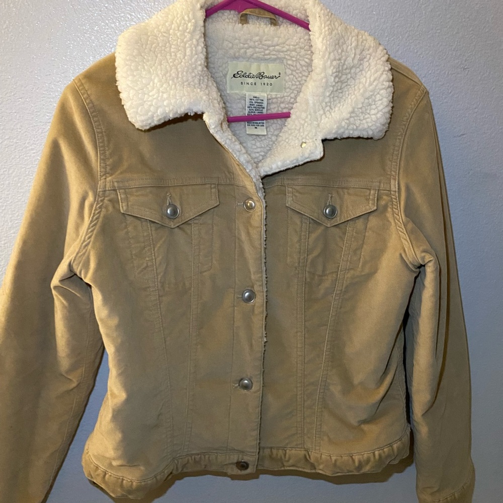 EDDIE BAUER SHERPA COLLAR JACKET